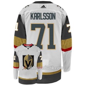 Män Ishockey Vegas Golden Knights Tröja WILLIAM KARLSSON 71 Adidas Vit Authentic